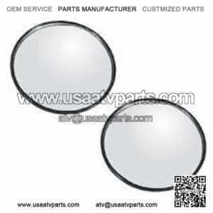 21 2cm atv rear mirror plastic aluminum die cast convex mirror set of utv part