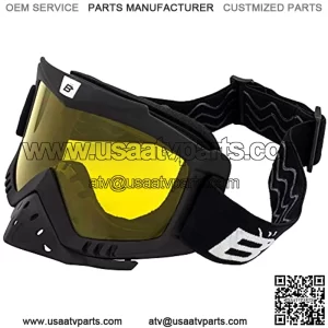 Birdz Eyewear Toucan - Gafas acolchadas para motocicleta, ATV, UTV, motocross, esqu, con protector de nariz desmontable