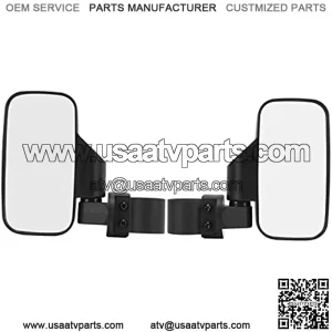 Espejos retrovisores, elegantes espejos laterales UTV de 2 piezas, visin grande y duradera, ajustables para actualizar