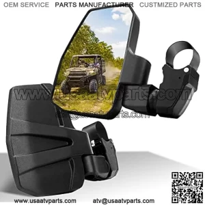 UTV Side Mirrors, You No Longer Need to Adjust by HandInnovative Automatic Reset Function, for 1.5"-2.0" Roll Cage, Compatible with Polaris RZR, Can Am Maverick, Honda Pioneer, Kawasaki Mule