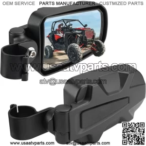 UTV Rear View Side Mirrors w/1.75" Roll Bar For Polaris RZR 900 S 1000 XP Honda
