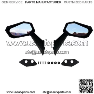 2pcs Front Door Rear View Side Mirrors for Can Am Maverick2017-2023#715004236