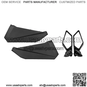 Lower Door Panel Inserts Rear View Side Mirrors For Can-Am Maverick X3 R 17-23