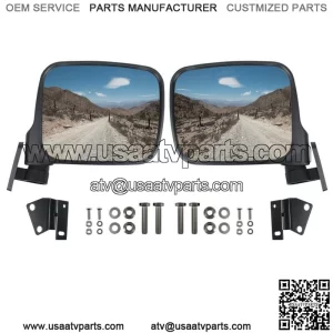 2pcs LH&RH Side Rear View Mirrors Compatible with Kawasaki Teryx 800 2016-2023 (For: More than one vehicle)