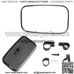 UTV Rear Side View Mirror 1.5" 1.75" 2" Clamp For Polaris YAMAHA HONDA Can-Am (For: More than one vehicle)