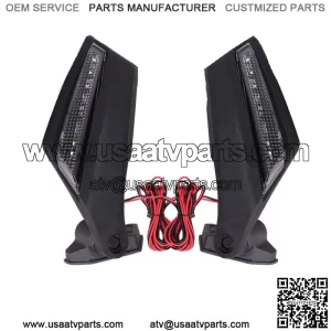 ADJUSTABLE Racing Side Mirrors W/ LED Turn Signal Lights For Can-Am Maverick X3 (For: More than one vehicle)