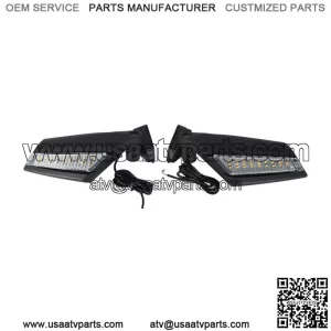 LED Turn Signal Racing Side Mirrors For 2017-2021 Can-Am Maverick X3 Max Turbo R (For: More than one vehicle)