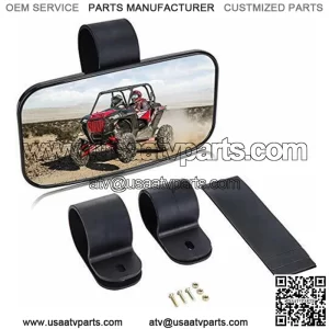 UTV Rear View Center Mirror for 1.5"-2" Polaris RZR 570 S 900 XP 1000 Can Am X3 (Fits: Yamaha Rhino 660)