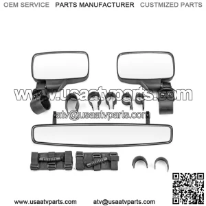 Rear Side View Center Mirror W/Handles For Kawasaki Teryx KRX 1000 Teryx 750 800 (Fits: Yamaha Rhino 660)