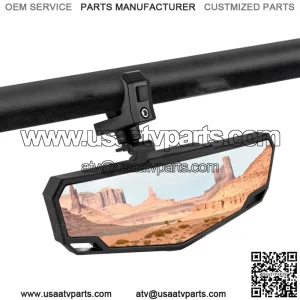 Racing UTV Convex Center Rear View Mirror For Can Am Commander 700 800 Max 1000 (Fits: Yamaha Rhino 660)
