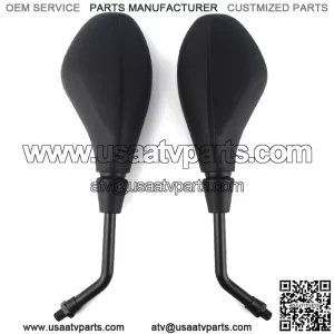 Universal ATV Side Rear View Mirror w/ 7/8 Handlebar Mount for Polaris Honda NEW