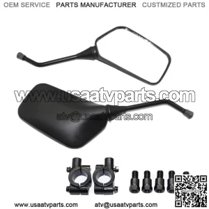 Handlebar Bar End Mirrors Rearview Mirrors Black Motorbike Accessories Moto Rear View Mirrors Mirror Motorcycle Rearview (Color : 10mm)