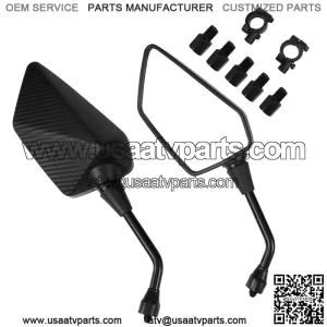 ATV Mirror, Side Rearview Mirrors for Bike Motorcycle ATV Scooter Cruiser