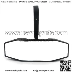 Rear View Center Side UTV ATV Mirror Black 1.75" Bar For Polaris General RZR XP