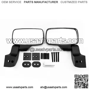 UTV Door Mounted Rear View Side Mirrors for Polaris Ranger XP 1000 Crew #2889241