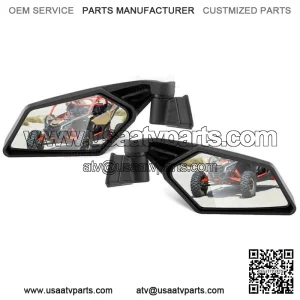 For 2017-2025 Can Am Maverick X3 XRS XDS MAX Racing Style Rear View Side Mirrors