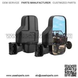 1.75"-2" UTV Rear View Side Mirror For Polaris RZR PRO XP CFMOTO ZFORCE Kawasaki