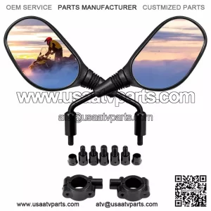 ATV Rear View Side Mirrors With 7/8" Handlebar For CFmoto Cforce 600 500 1000
