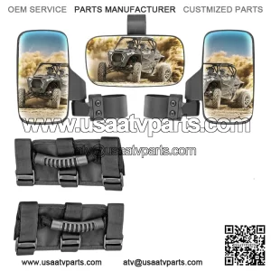 UTV Side View Rear Center Mirrors Set For CFMOTO ZFORCE 500 800 950 1000