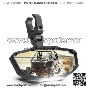 UTV Rear View Center Mirror w/LED Light For 1.65"-2" Honda Pioneer CFMOTO ZForce