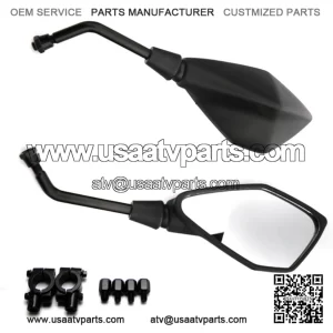 Black mirrors with mounting kit (LU8148)