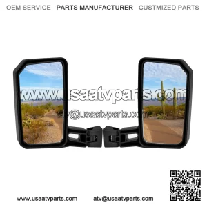 Can-Am Defender HD5 HD7 HD8 HD9 HD10 2016-2025 Wider Convex Adjustable Side Mirrors Replacement for 715008100 2PCS Set