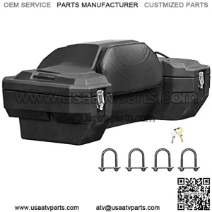 Black Widow ATV-CB-8020 15" H Rear Rack Locking ATV Cargo Box