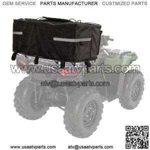 ATV Rear Seat Bag Padded Bottom Support Storage Bag Rack For Honda Sportsman 450 (For: More than one vehicle)