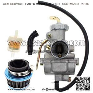 Carbhub PZ20 Carburetor for Kazuma Baja 50cc 70cc 90cc 110cc 125cc TaoTao 110B NST SunL Chinese Quad 4 stroke ATV 4 wheeler Go kart Dirt Bike Honda CRF50F XL75 CRF80F XR50R with Air Fuel Filter