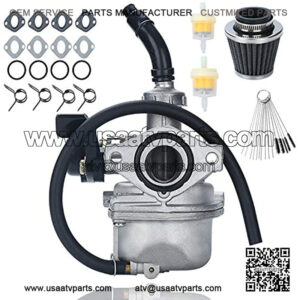 Carburetor PZ19 Carb Set, for 50cc 70cc 80cc 90cc 110cc 125cc ATV Dirt Pit Bike Taotao Honda CRF By LIAMTU, with Air Filter and Fuel Filter