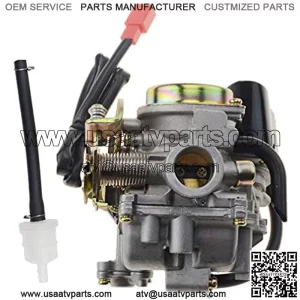 PD18 18mm Carburetor for 4 Stroke GY6 49cc 50cc Scooter 139QMB Moped Replacement for Kymco Scooter Jonway Baja