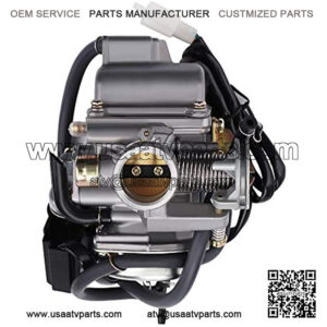 24mm Carburetor GY6 for 125cc 150cc 152QMJ 157QMJ 157QMI 152QMI 4 Stroke Engines Scooter Motorcycle ATV Go Kart Moped UTV 4 Wheeler Kymco PD24J Carb