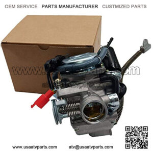 PD24J Carburetor for 4-Stroke GY6 125cc 150cc ATV Go Karts Scooter Mopeds QMJ/QMI157 QMJ/QMI152 - Manifold Intake diameter 24mm PD24J Carb
