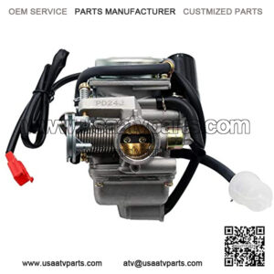 PD24 24mm Carburetor + Fuel Filter For GY6 150cc Scooter Moped Carburetor CARB ATV Gokart Baja