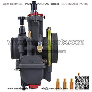 Racing Performance Motorcycle Carburetor 34mm 250CC/300CC Carburetor PWK34 Power Carburetor 34mm With Carburetor Jets Fit YAMAHA KAWASAKI SUZUKI Dirt Bike Mini Bike SSR TTR Apollo ATV GY6