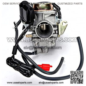 PartsPro PD24J Carburetor 4-Stroke GY6 125cc 150cc ATV Go Karts Scooter Mopeds QMJ 157 / QMI 152-24mm Carb