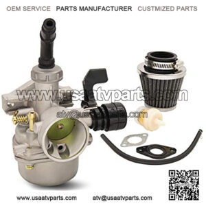 ATV Carburetor PZ19 Carb with Fuel Filter and 35mm Air Filter for Taotao Honda CRF 50cc 70cc 80cc 90cc 110cc 125cc Dirt Pit Bike PZ19 Carburetor Kit by Ylik