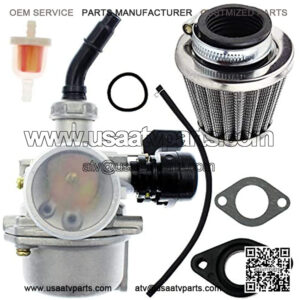 PZ19 Carburetor Air Filter Fuel Filter Compatible for 50cc 70cc 90cc 110cc 125cc ATV QUAD Scooter Go Kart Moped Mini Chopper Pit Dirt Pocket Bike Baja Kandi ST70 NH80 CT90 CT110 XL75