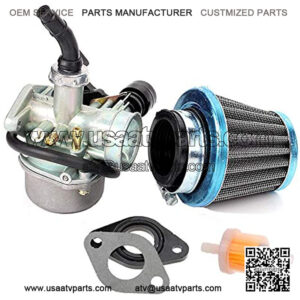 PZ19 Carburetor for 50cc 70cc 80cc 90cc 110cc 125cc ATV Dirt Pit Bike Taotao Go Kart Horizontal Engine Carb With Air Filter kit
