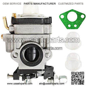 Carburetor Kit for 43cc 47cc 49cc 50cc 2 Stroke Engines 15mm Intake Hole Mini Pocket Bike Chopper Atv Quad Dirt Bike Super Gas Scooter Bike with Primer Bulb and Gasket