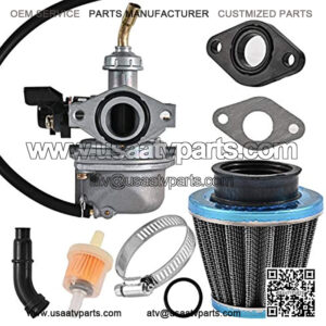ATV PZ19 Carburetor Compatible with CRF ATV Dirt Pit Bike Taotao 50cc 70cc 80cc 90cc 110cc 125cc - Carb together with Fuel Filter 35mm Air Filter and Gasket.