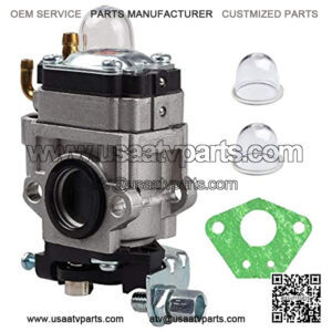 New Carb Carburetor with Bulb for 43cc 47cc 49cc 50cc 2 Stroke Pocket Bike ATV Stand-up Scooters Dirt Bikes Mini Quad Gas Scooter 15mm Intake Hole