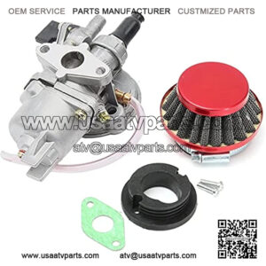 Carburetor Carb Air Filter Stack for 47cc 49cc 2 Stroke Engine Mini ATV Quad Dirt Pocket Bike Cag Mini Moto Moped Scooter Motocross Pocket Dirt Bike Carburetor Carb Firhot