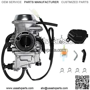 Carburetor for 1993-2000 Honda TRX300FW Fourtrax 300, 1986-1987 TRX350 Fourtrax, 2000-2006 Rancher 350 TRX350ES/FE/FM/TE/TM, 1997-2004 Foreman 400 TRX400FE/FM/S/ES/FW with Heater Plug