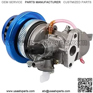 Carburador Carber Carby + Filtro de Aire + Pila Ajuste for 2 Tiempos 47cc 49cc Piezas del Motor Mini Moto Kids ATV Quad Dirt Bock Bike Minimoto Carburadores y Partes (Color : Blue)