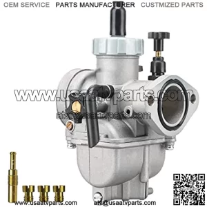 PE19mm Carburetor, fit 90cc 100cc 110cc 125cc Flange Carburetor with Carb Jets for YAMAHA KAWASAKI SUZUKI Apollo Dirt Bike Mini Bike CG125 CG150