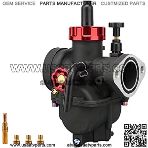 Carburetor PE24mm, fit 100cc125cc Flange Motorcycle Engine with Carb Jets for YAMAHA KAWASAKI SUZUKI Apollo Dirt Bike Mini Bike SSR TTR KYMCO SYM TAOTAO CG125/CG150