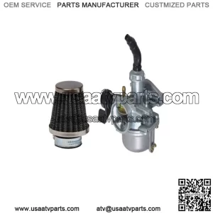 PZ19 Carburetor with 19 mm Intake & Left Side Hand Choke for 50cc, 70cc, & 90cc ATVs & Dirt Bikes
