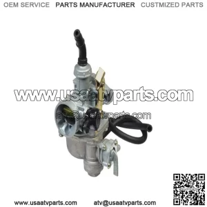 PZ19 Carburetor with 19 mm Intake, Right Side Cable Choke, & Fuel Shut-Off Valve for 50cc, 70cc, & 90cc ATVs & Dirt Bikes