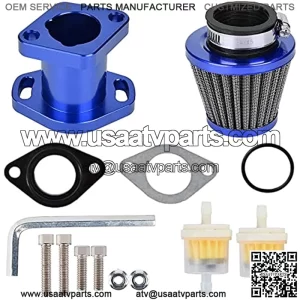 38mm Air Filter Intake Manifold Gasket Screw Oil Allen Key PREDATOR 212CC CT200U GX160 GX200 6.5HP China 196cc Mini Clone Bike Compatible with Honda Yamaha Kawasaki Suziki ATV (Blue,) (MT-9-11)